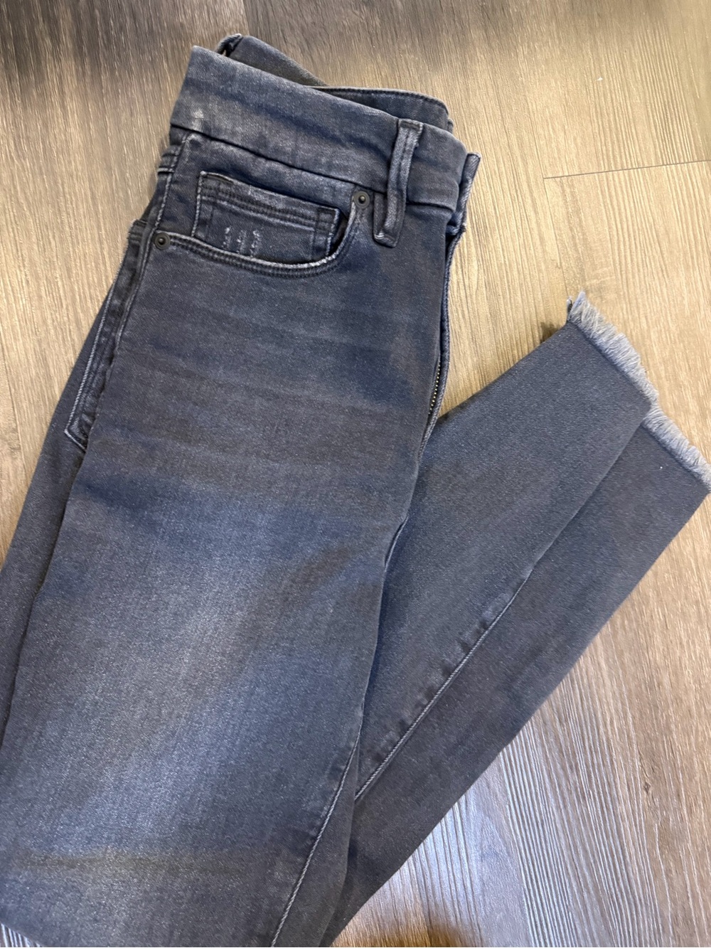 Good American Black High-Rise Stretch Jeans